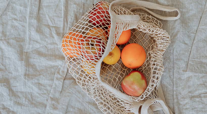 Bolsas de malla para frutas y verduras